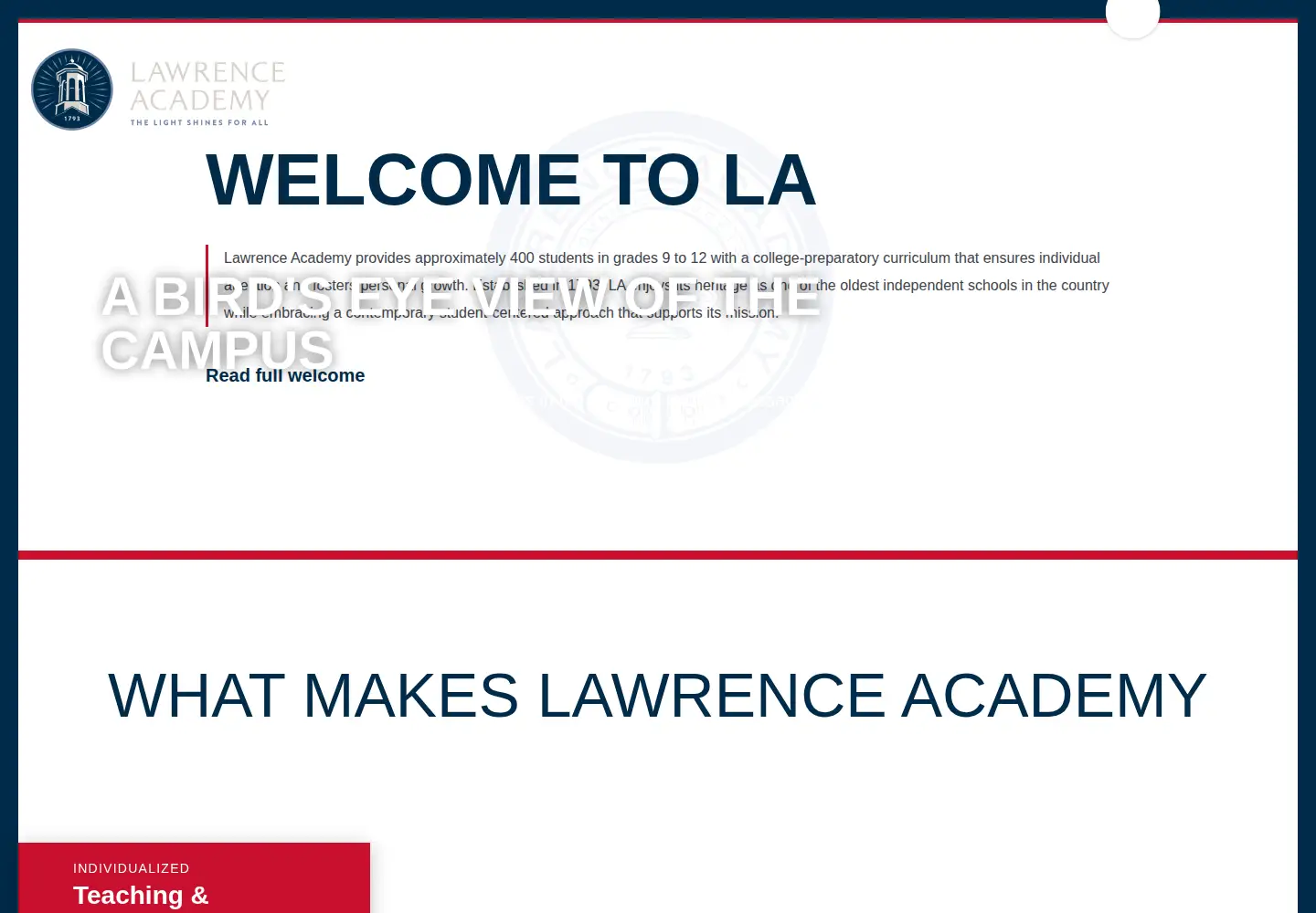 Screenshot of lacademy.edu