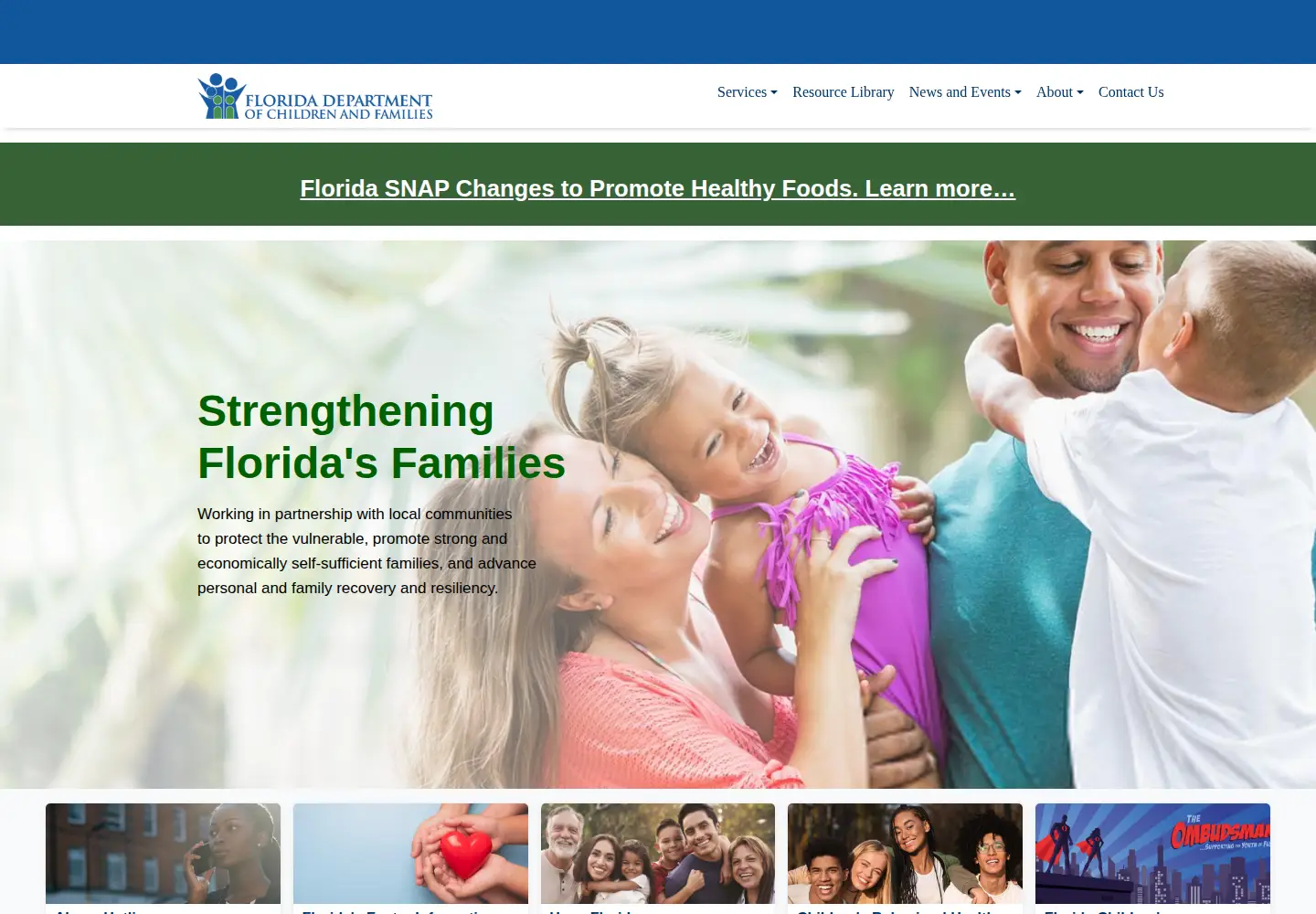 Screenshot of myflfamilies.com