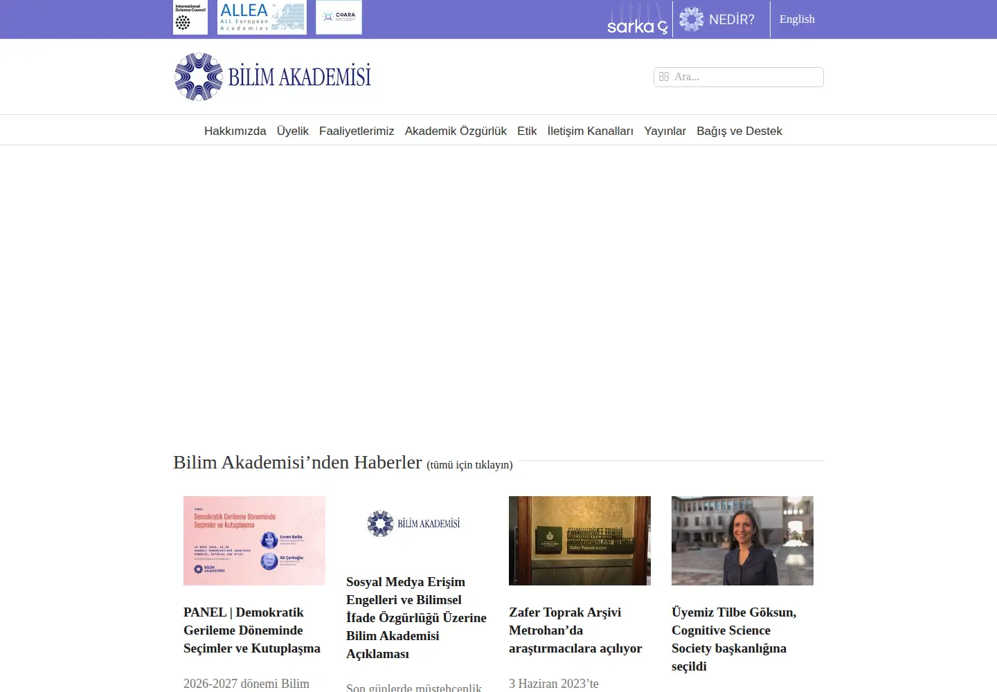 Screenshot of bilimakademisi.org