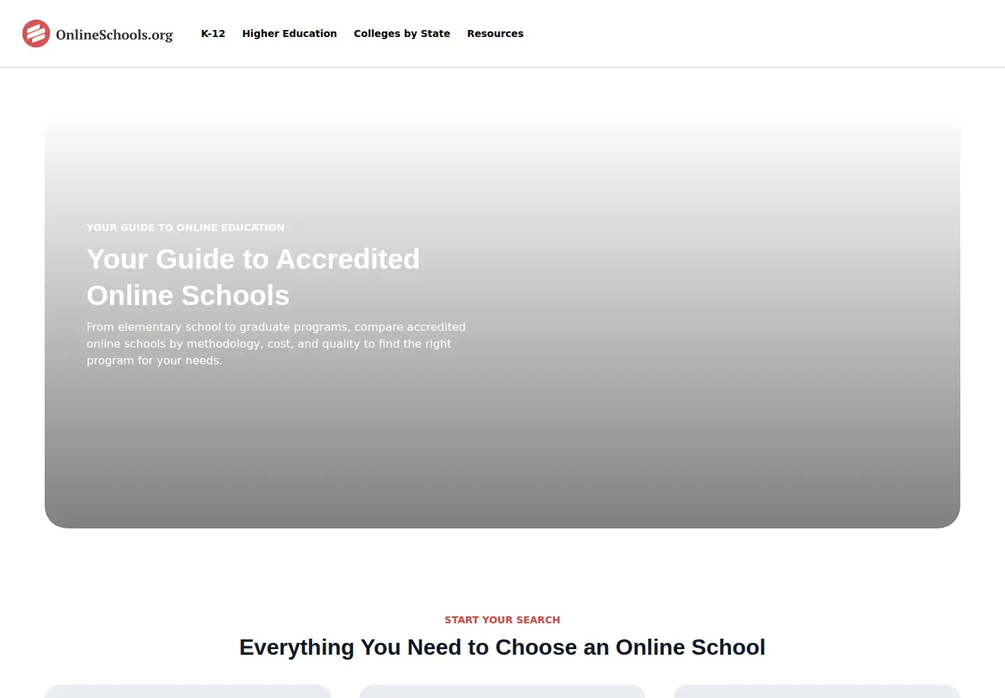 Screenshot of onlineschools.org