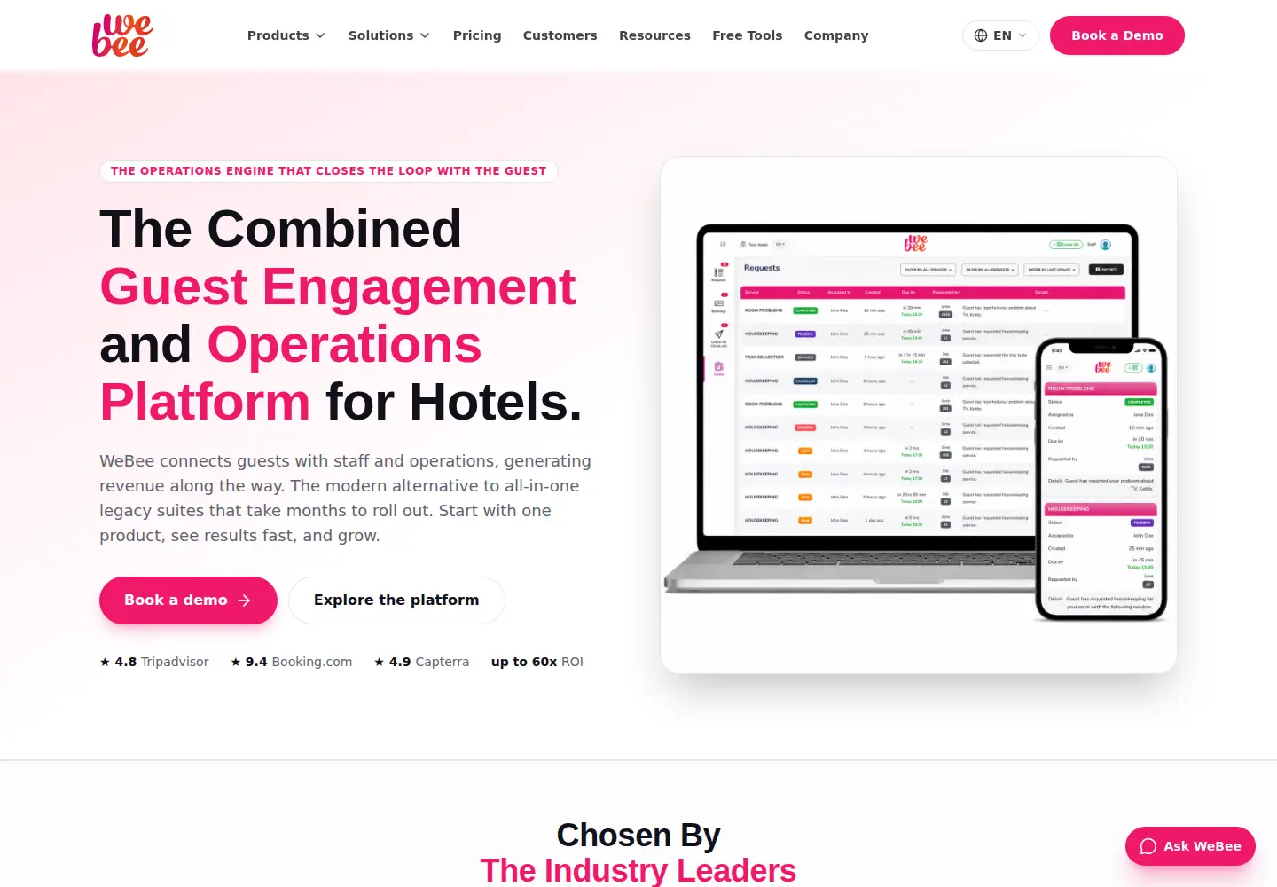 Screenshot of getwebee.com