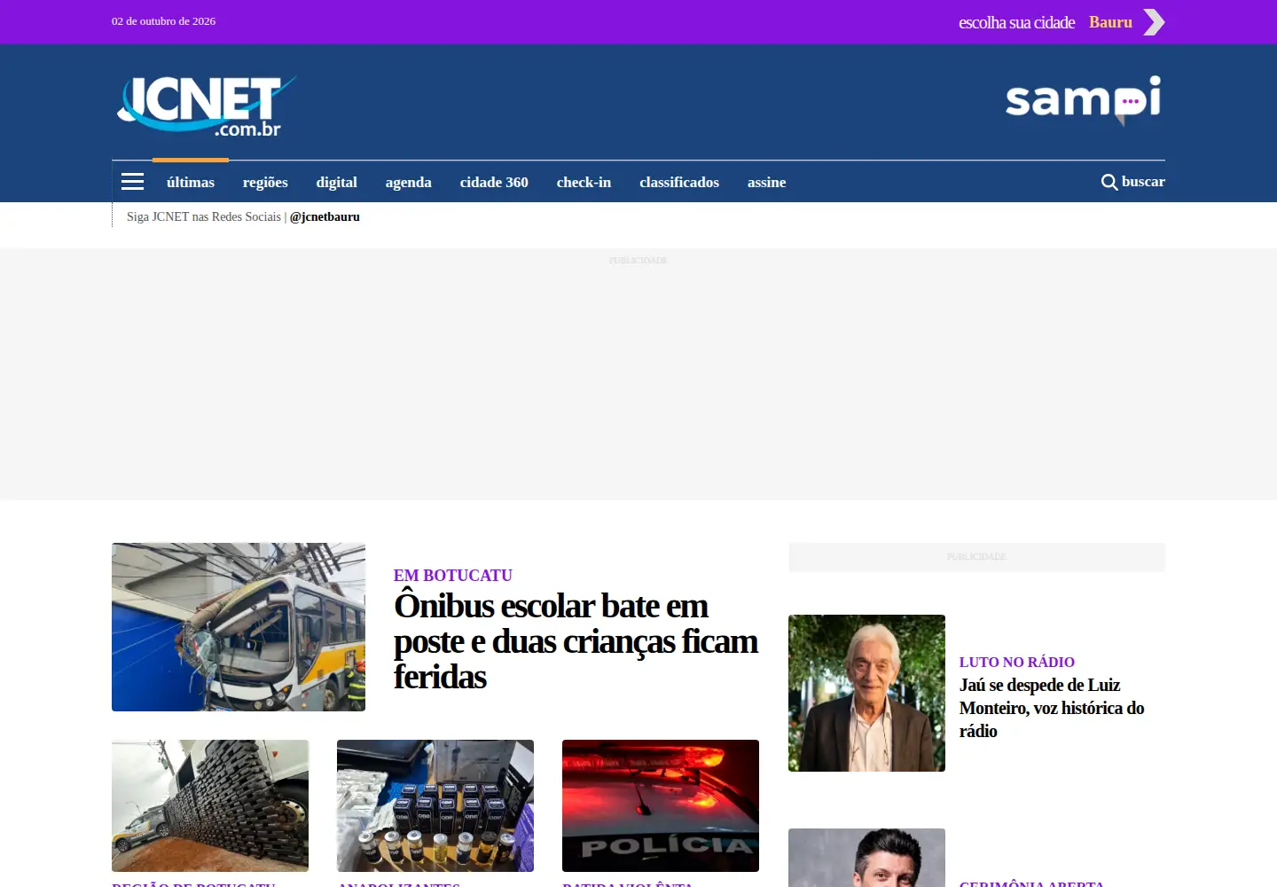 Screenshot of jcnet.com.br