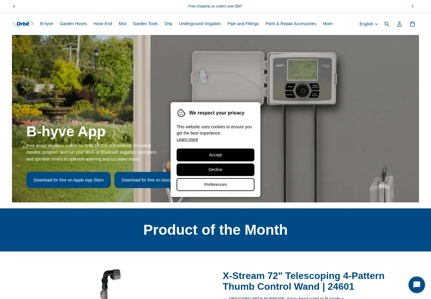 Screenshot of orbitonline.com