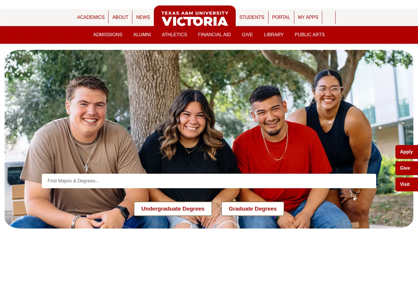 Screenshot of uhv.edu