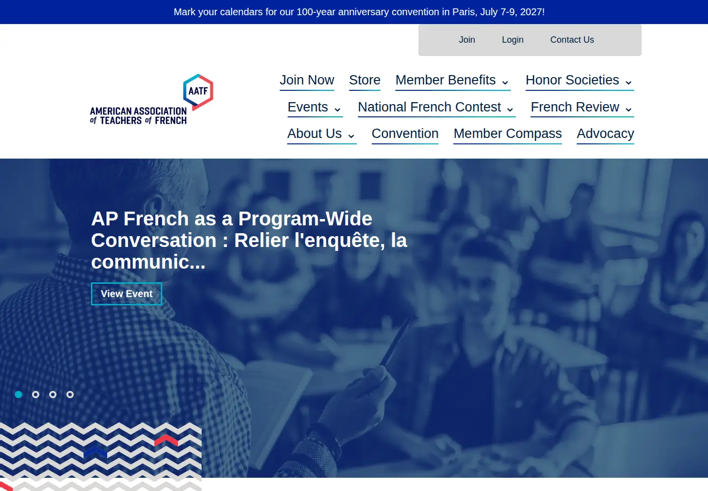 Screenshot of frenchteachers.org
