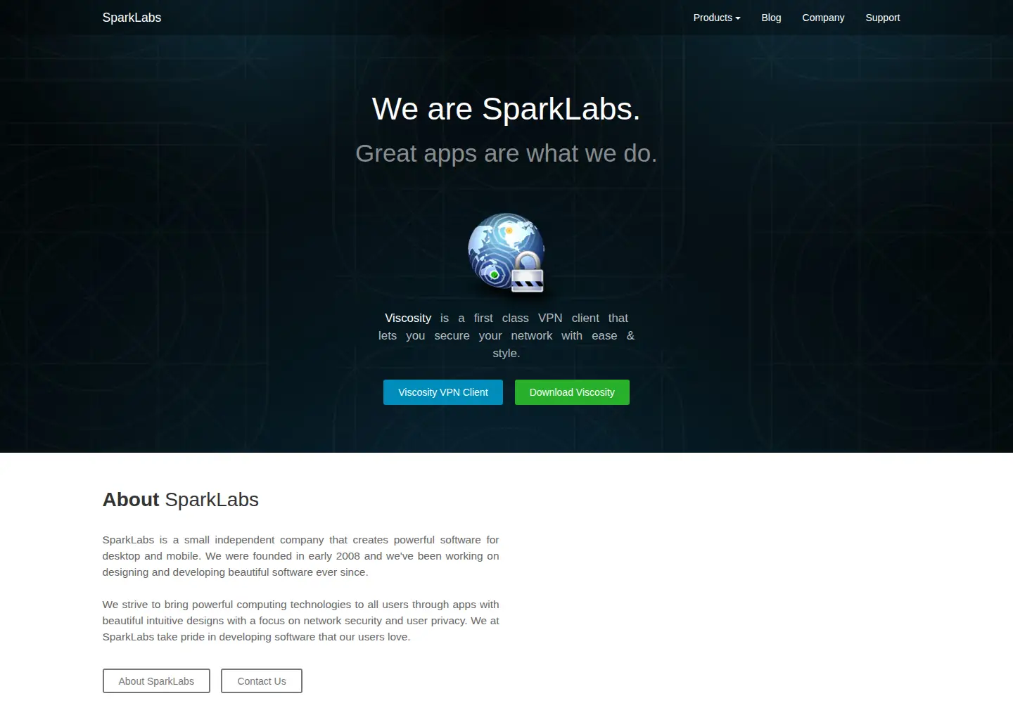 Screenshot of sparklabs.com