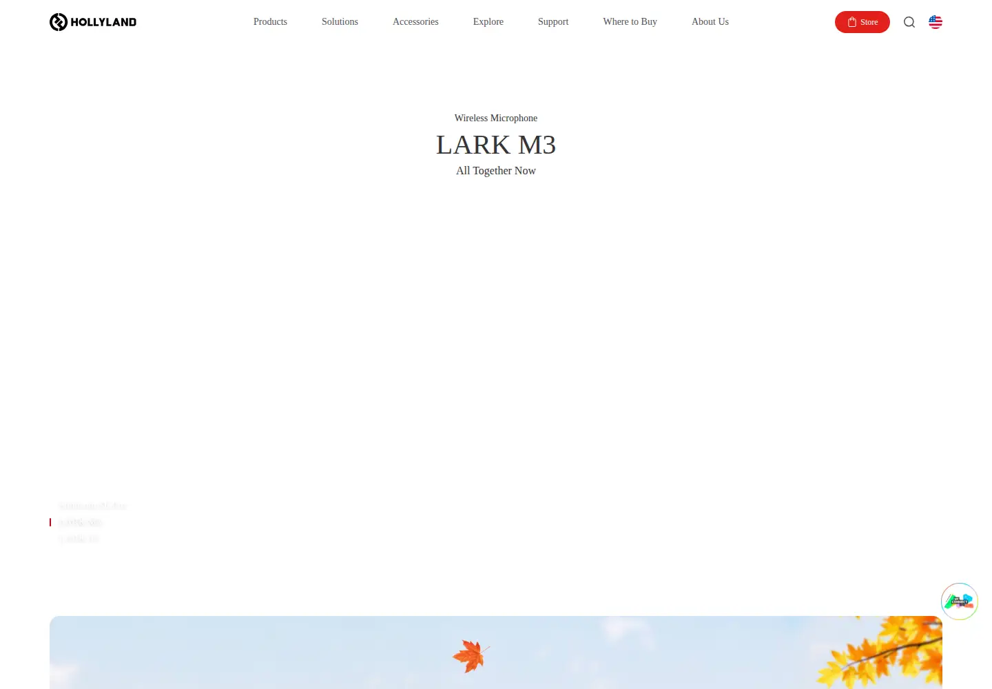 Screenshot of hollyland.com