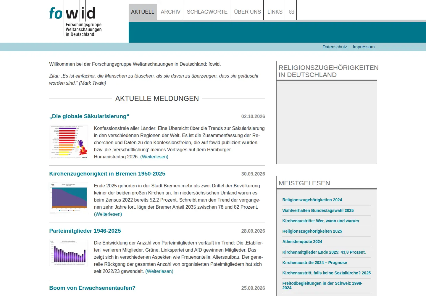 Screenshot of fowid.de