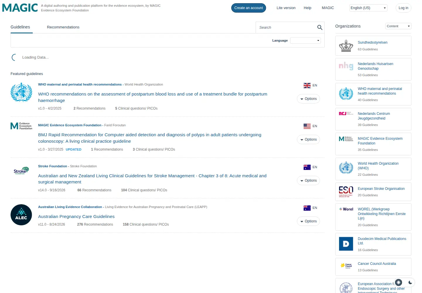 Screenshot of magicapp.org