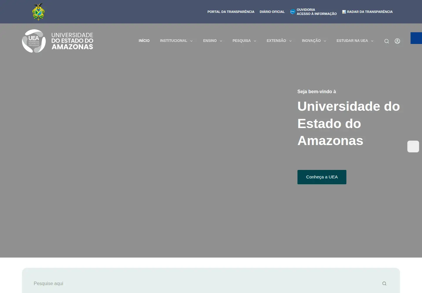 Screenshot of uea.edu.br