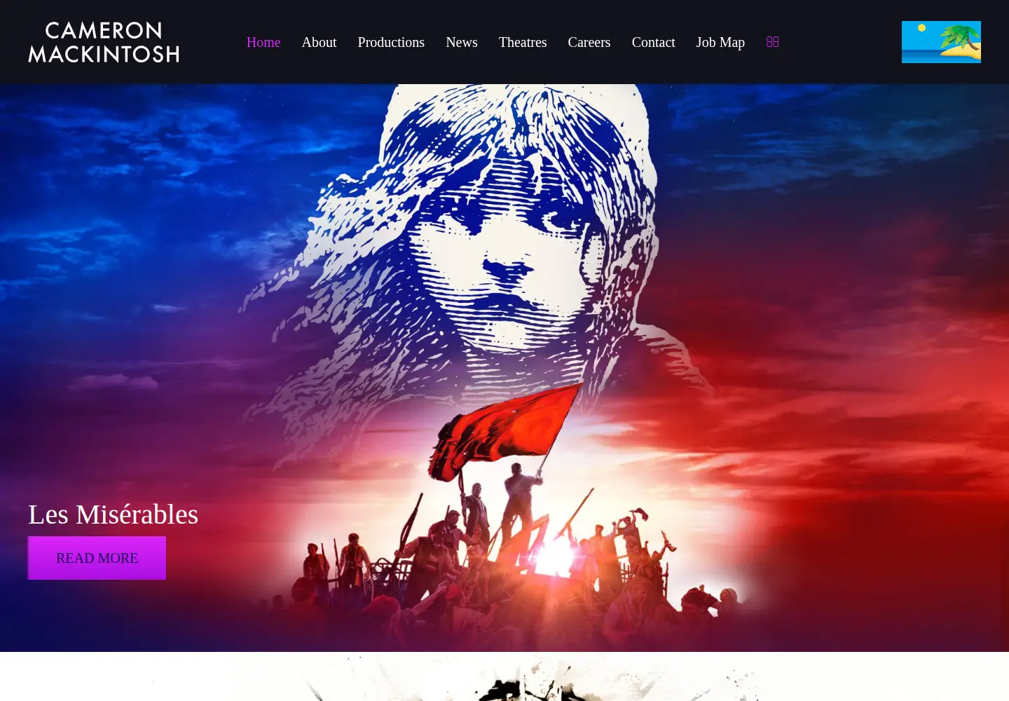 Screenshot of cameronmackintosh.com