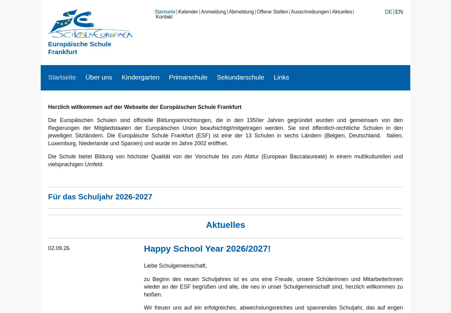 Screenshot of esffm.org