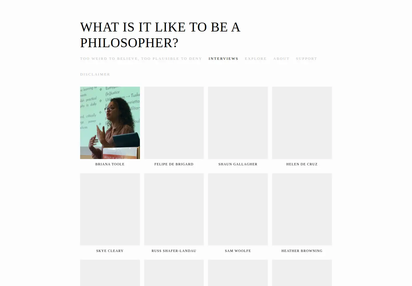 Screenshot of whatisitliketobeaphilosopher.com