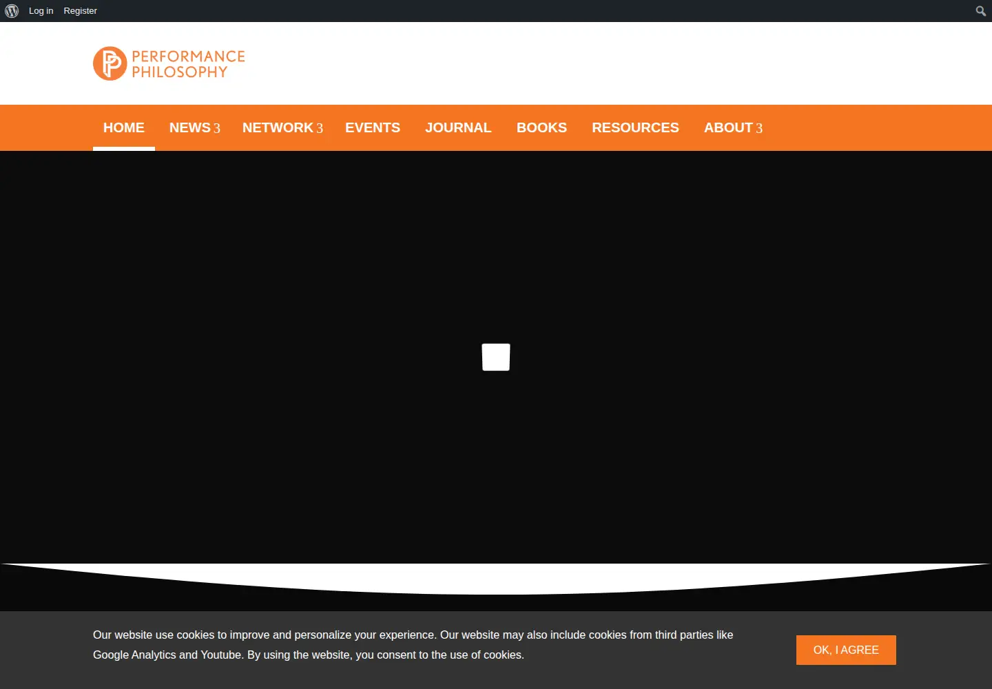 Screenshot of performancephilosophy.org