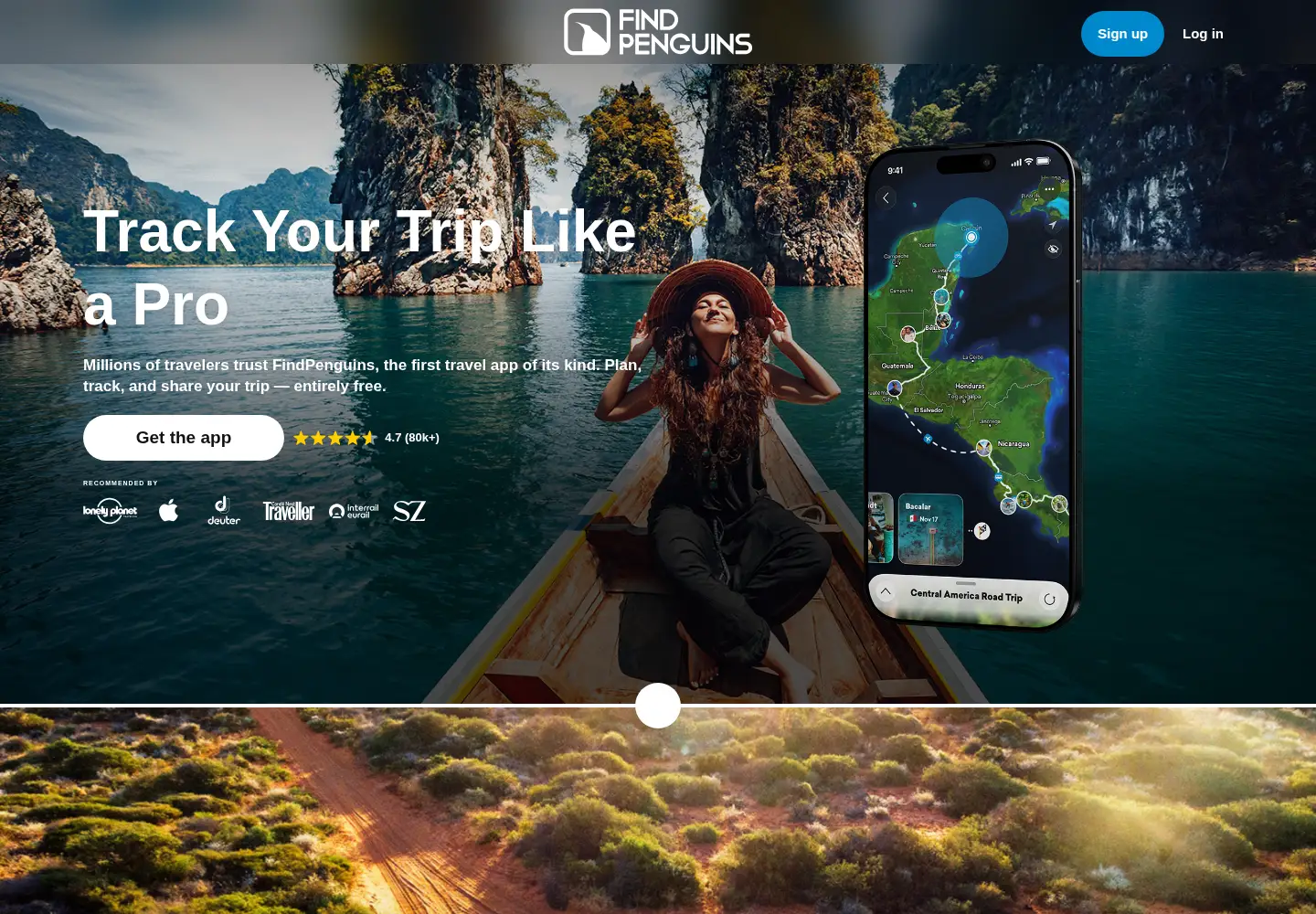Screenshot of findpenguins.com