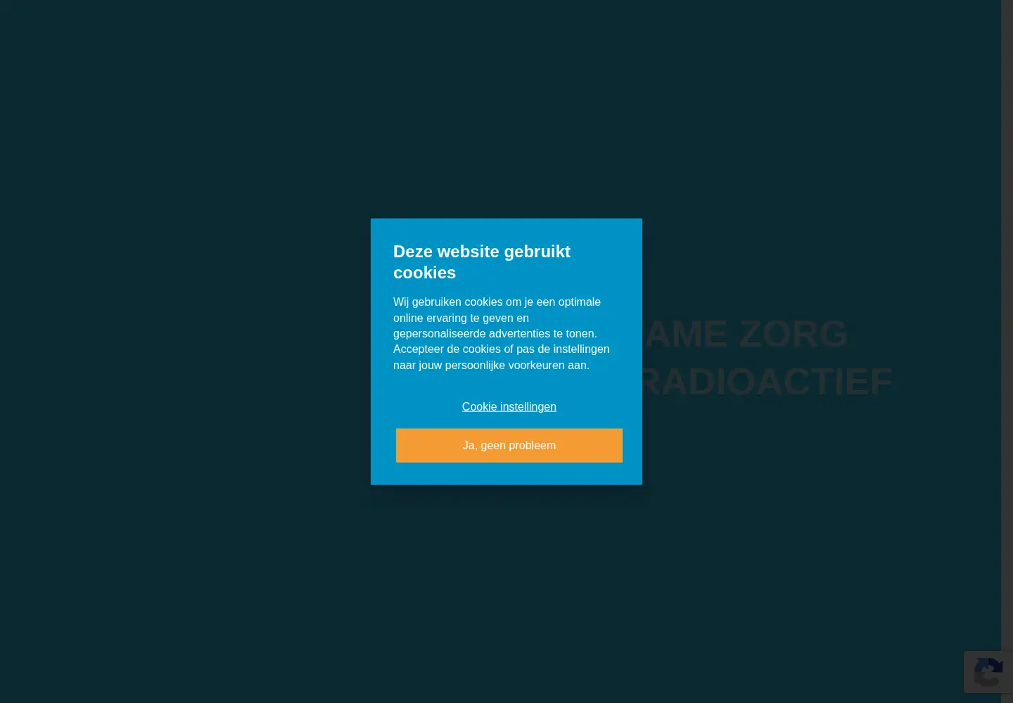 Screenshot of covra.nl
