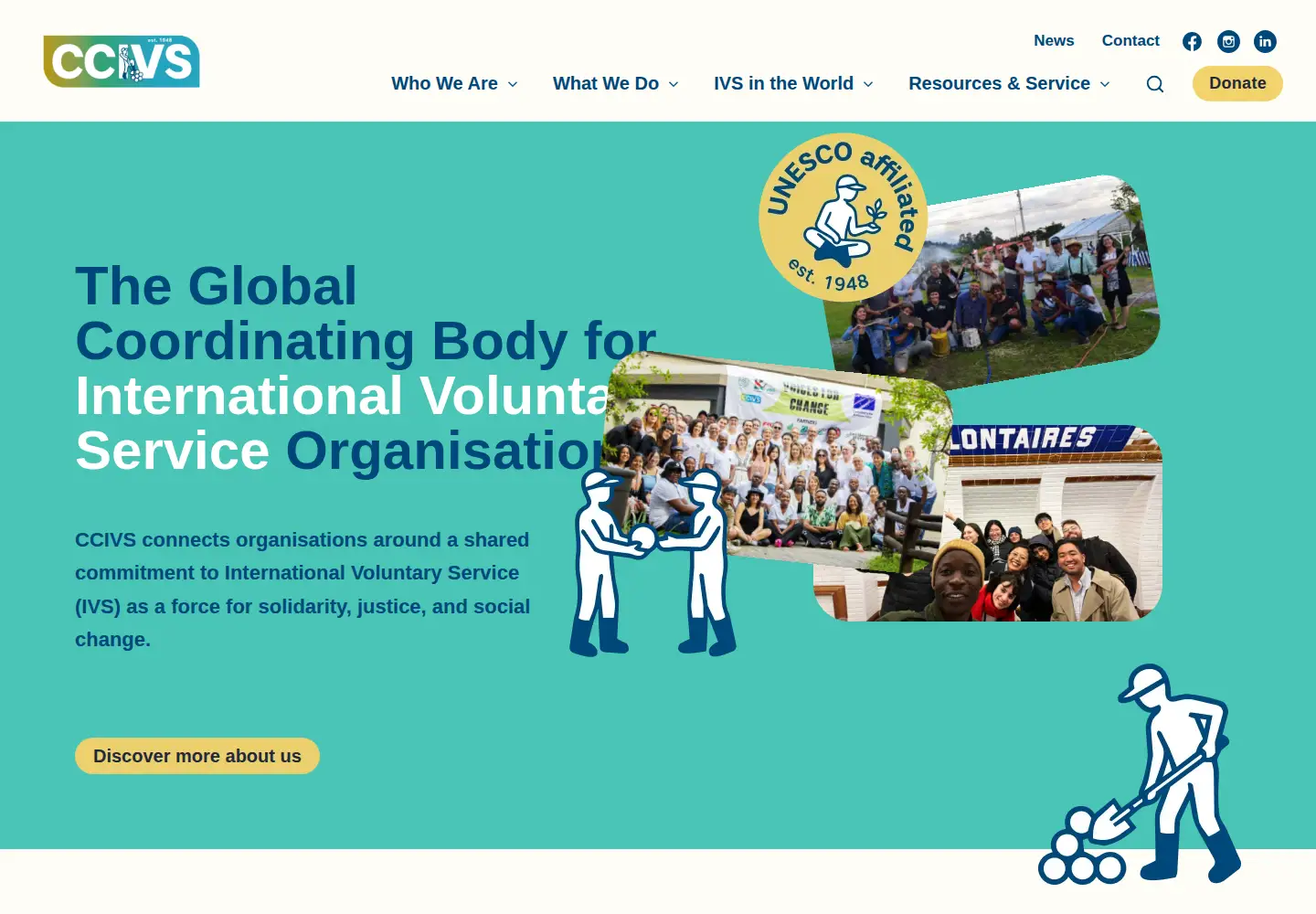 Captured homepage of ccivs.org in the current scan