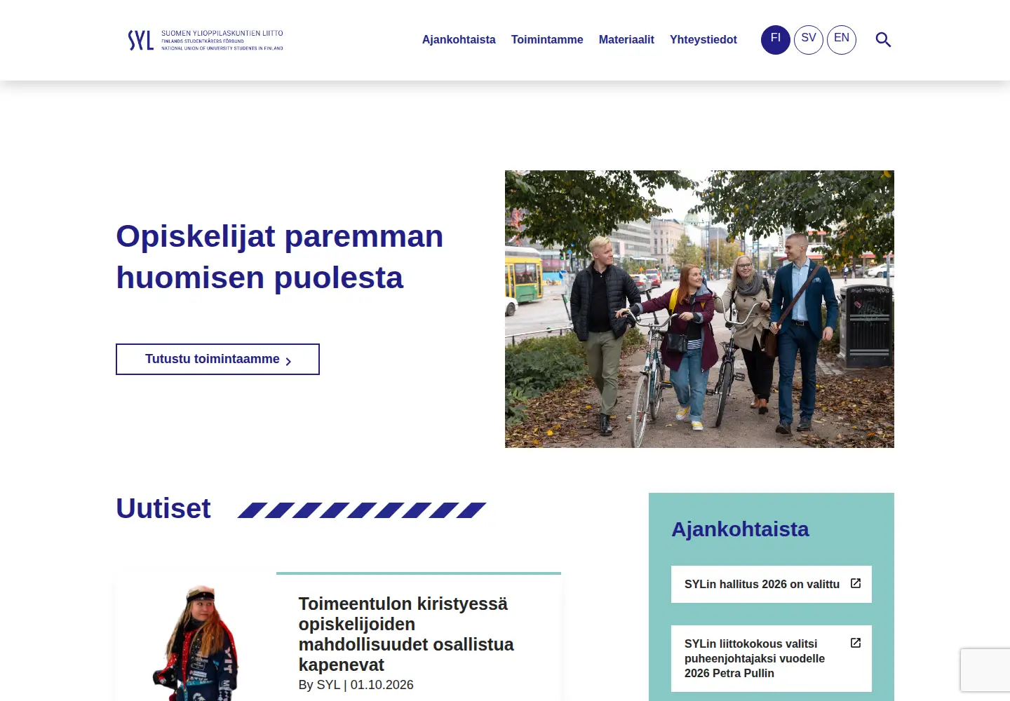 Screenshot of syl.fi