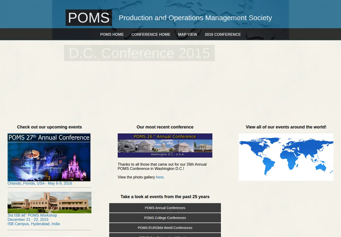 Screenshot of pomsmeetings.org