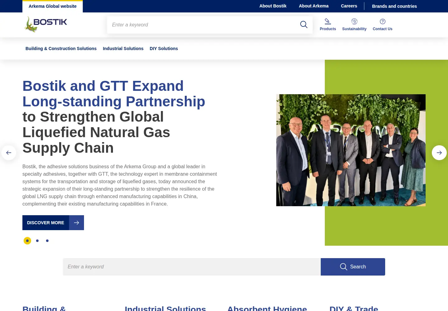 Screenshot of bostik.com