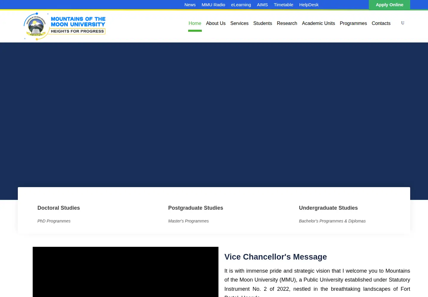 Screenshot of mmu.ac.ug