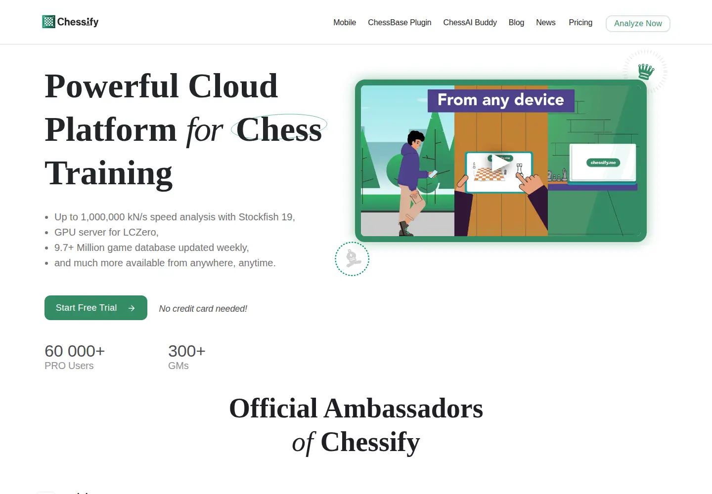 Screenshot of chessify.me