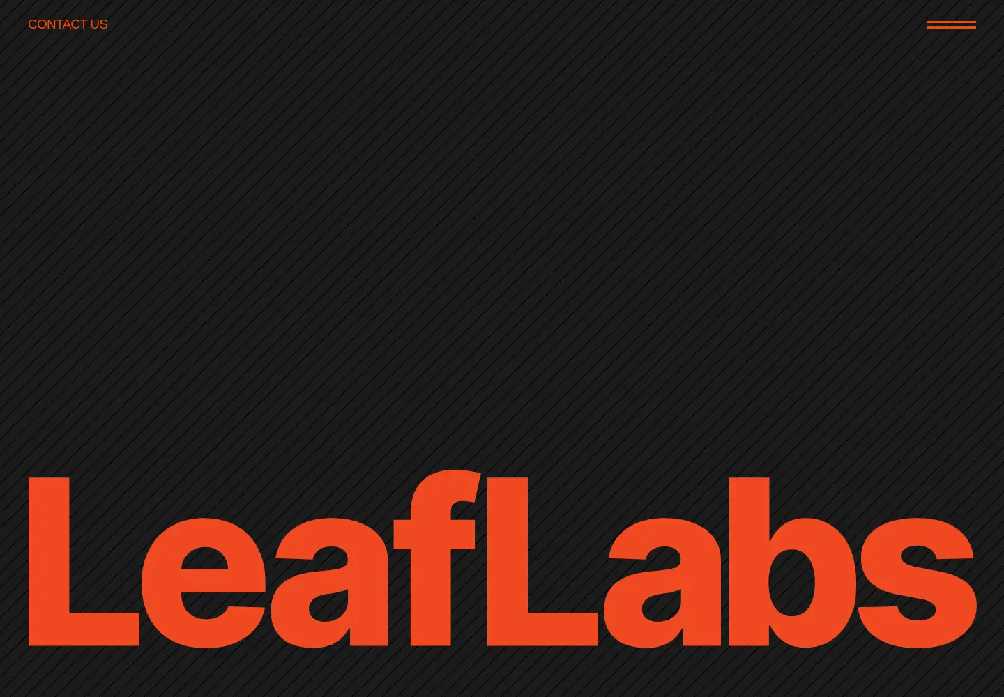 Captured homepage of leaflabs.com in the current scan