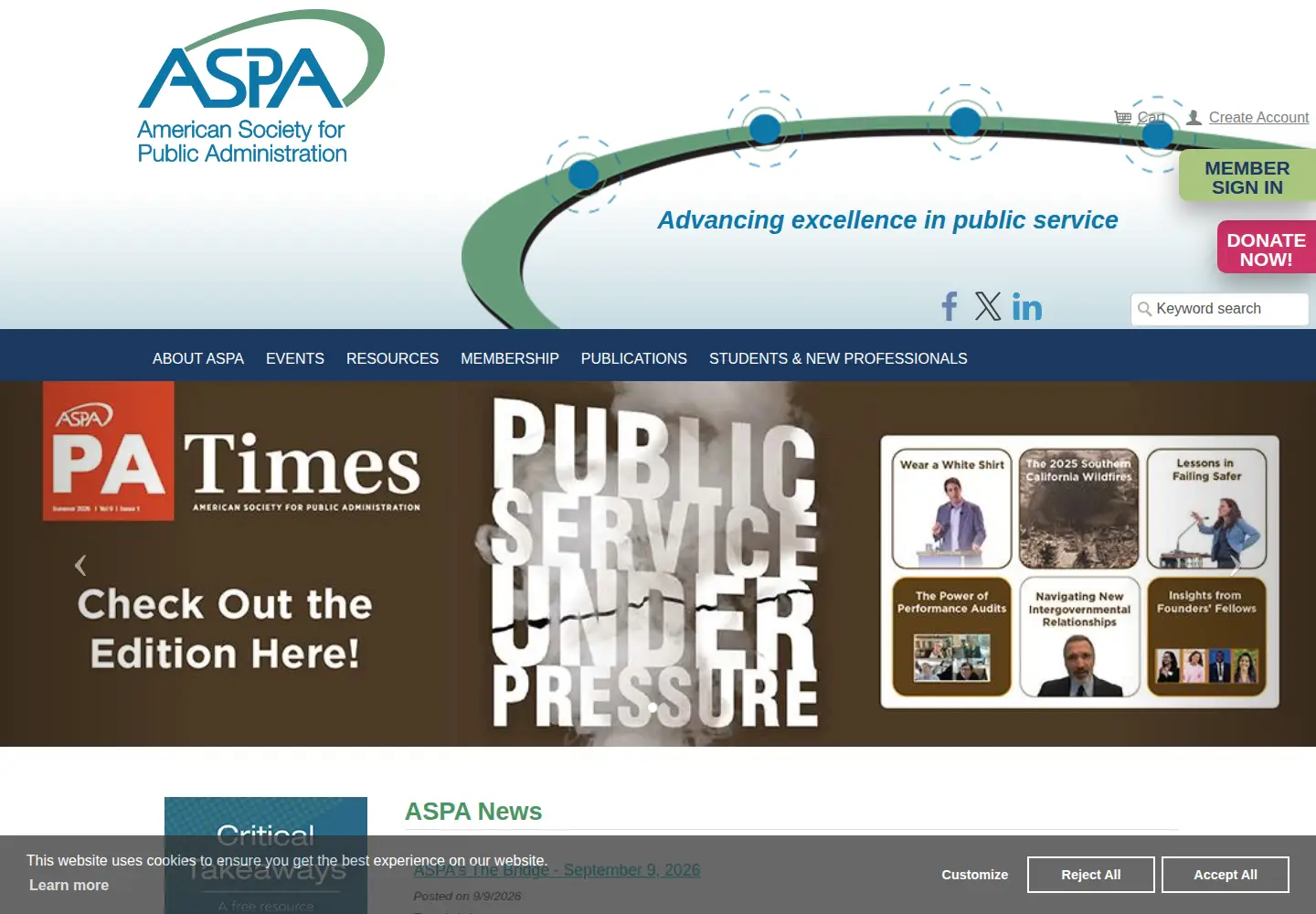 Screenshot of aspanet.org