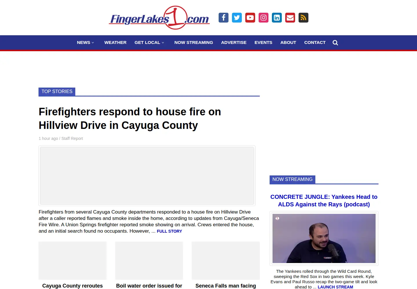 Screenshot of fingerlakes1.com