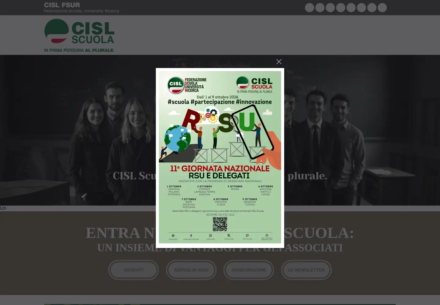 Screenshot of cislscuola.it