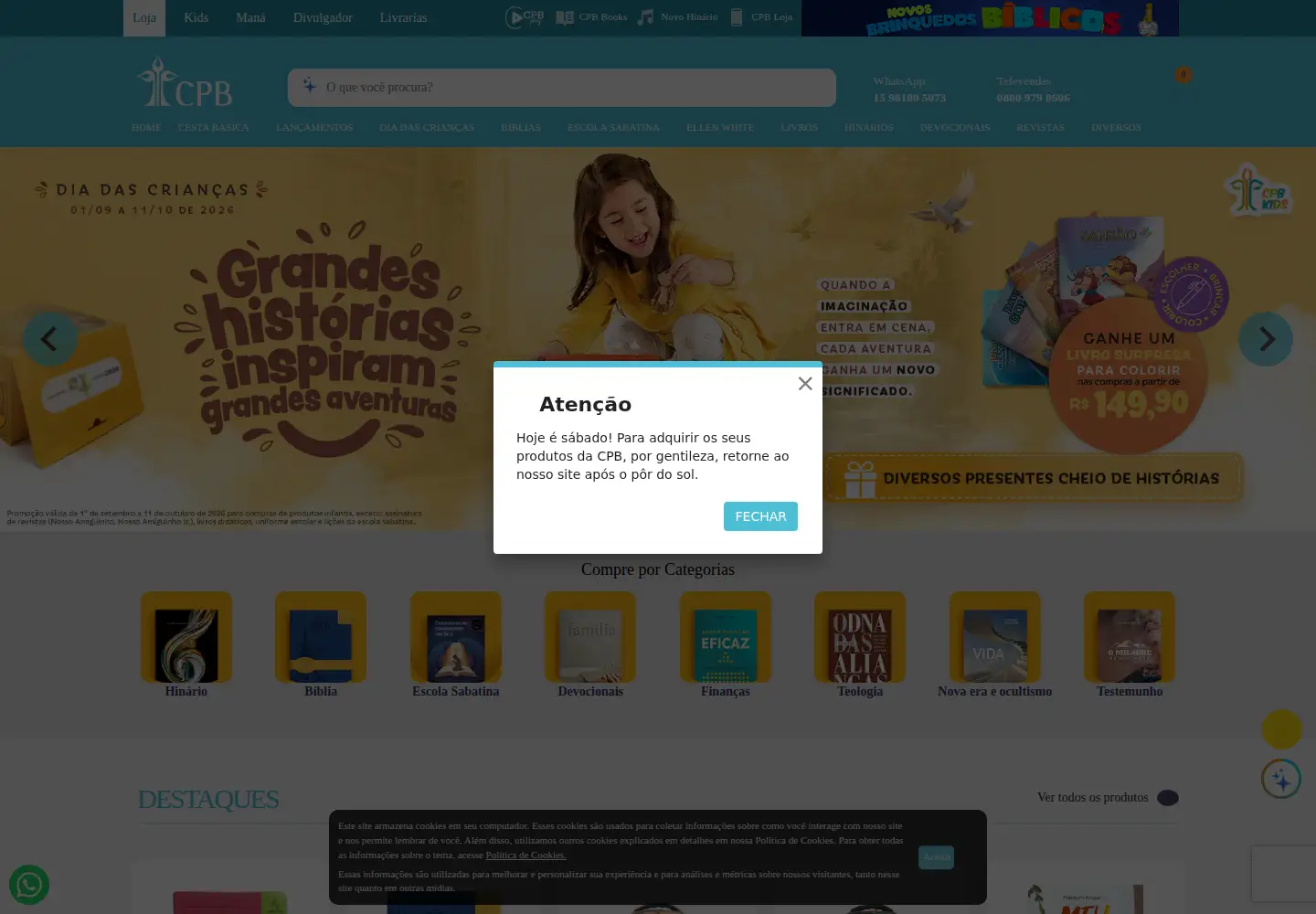 Screenshot of cpb.com.br