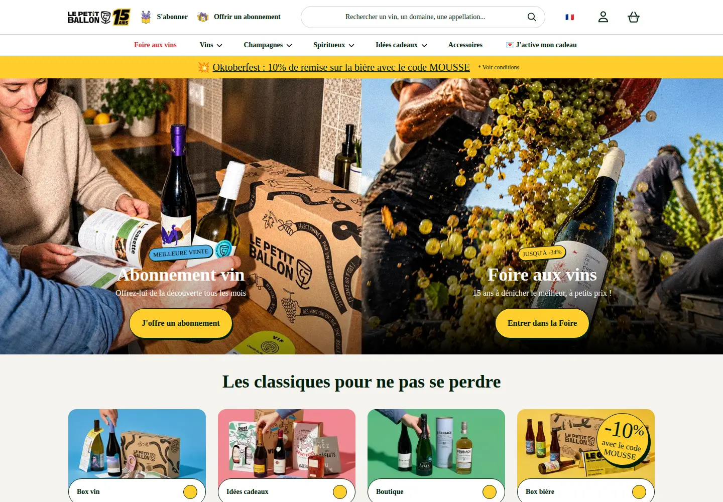 Screenshot of lepetitballon.com