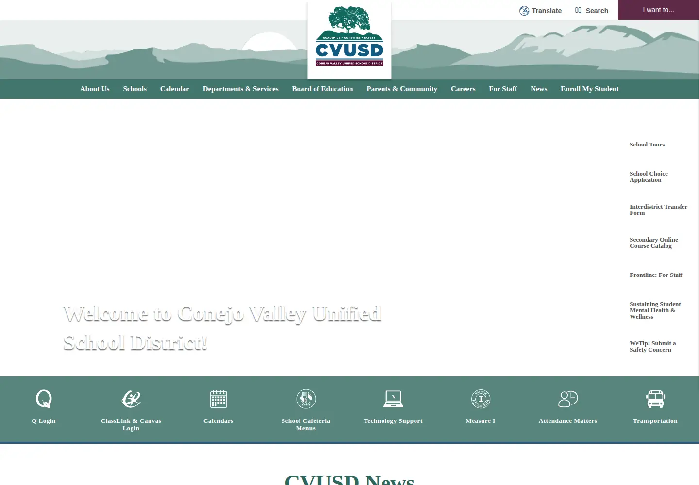 Screenshot of conejousd.org