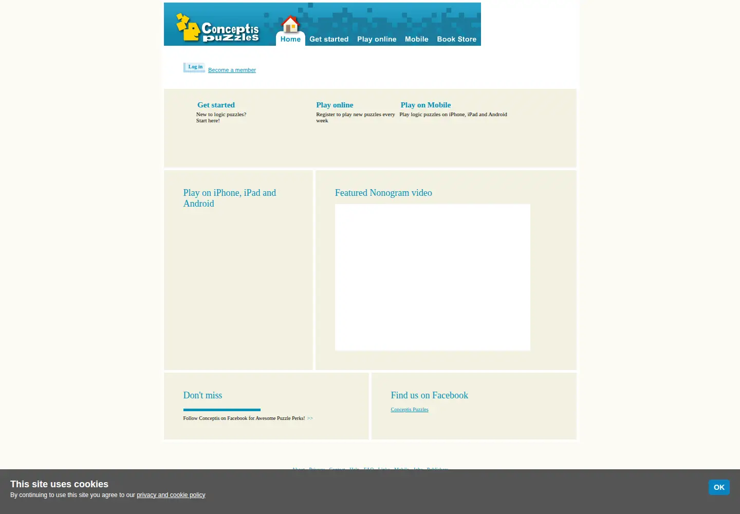 Screenshot of conceptispuzzles.com