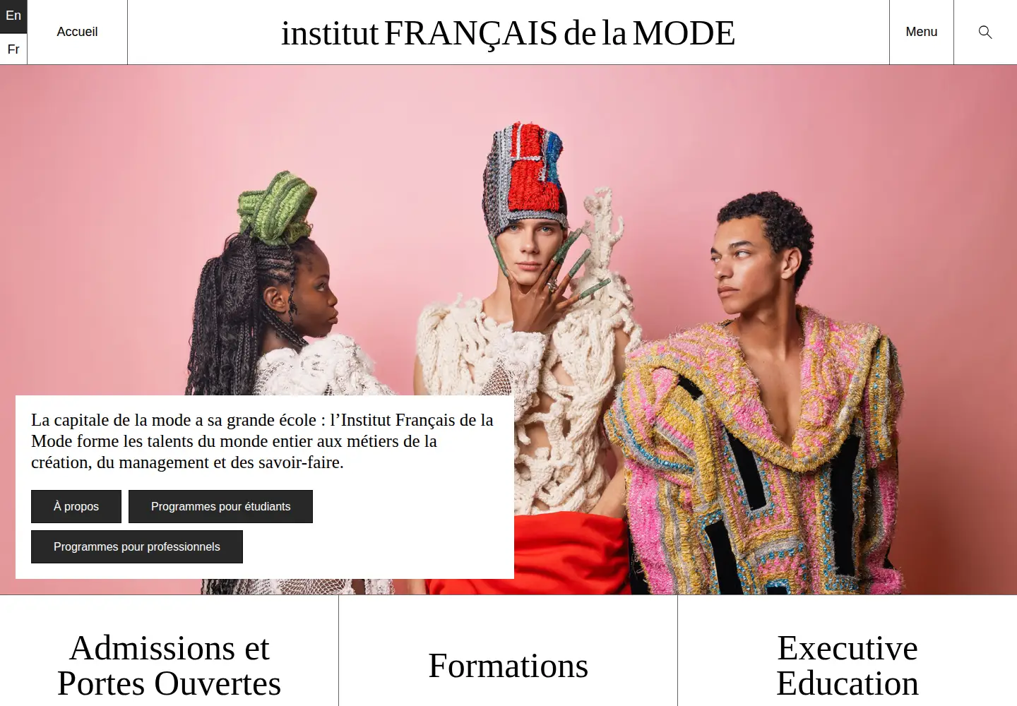 Screenshot of ifmparis.fr