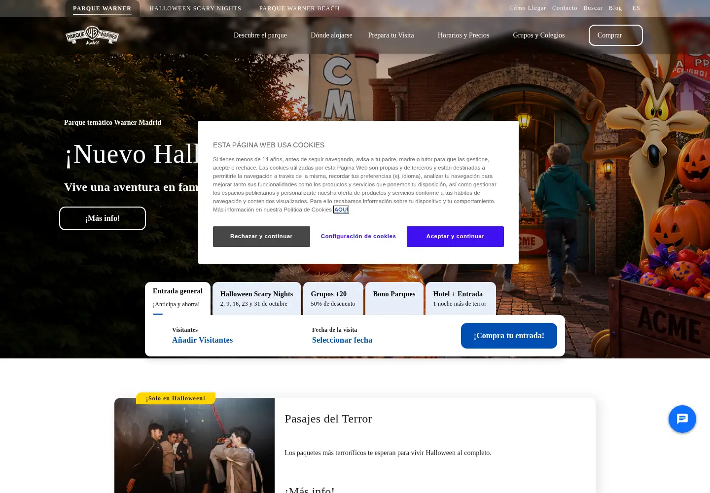 Screenshot of parquewarner.com