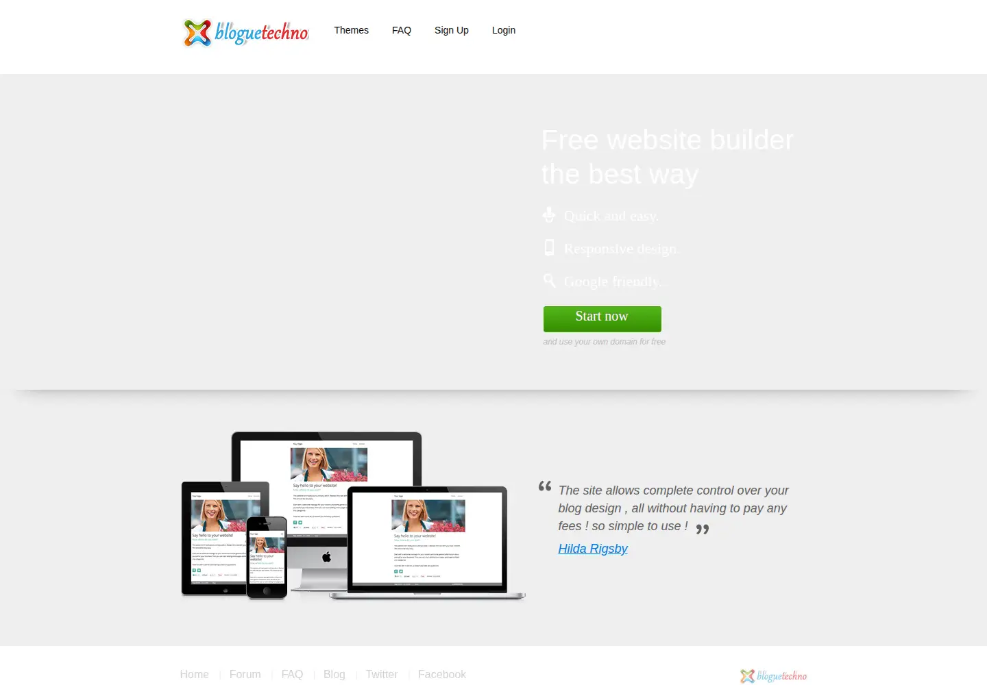 Screenshot of bloguetechno.com