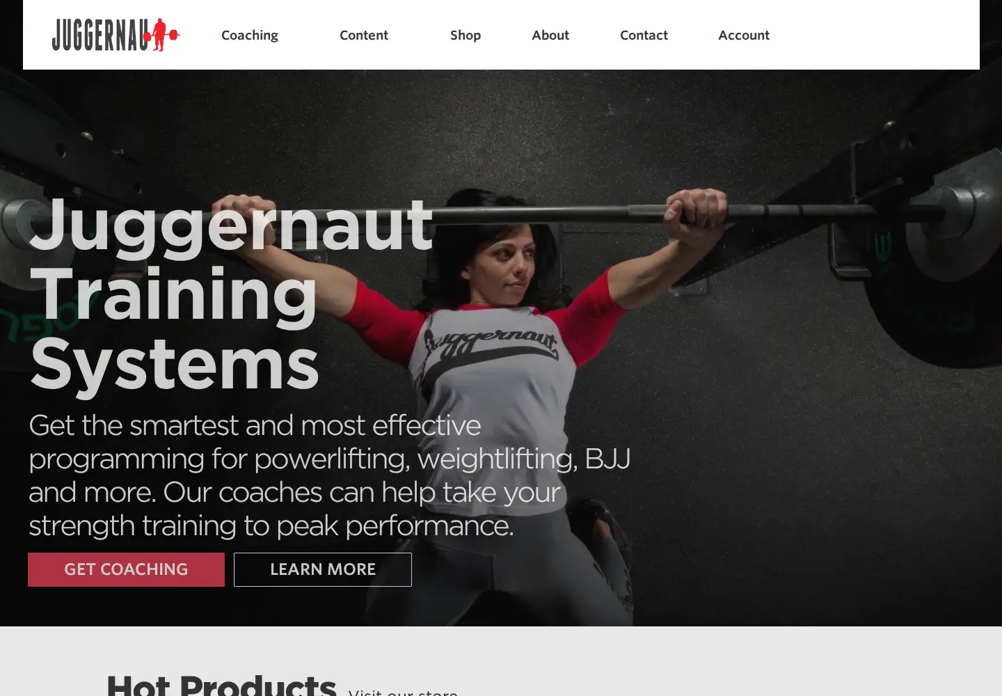 Screenshot of jtsstrength.com