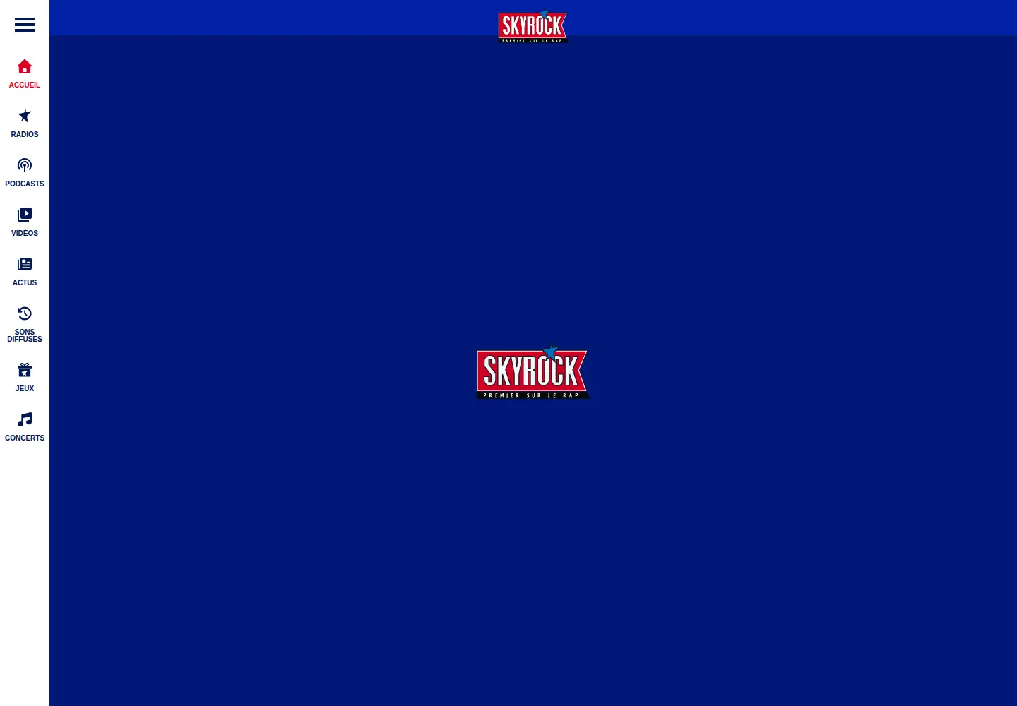 Screenshot of skyrock.fm