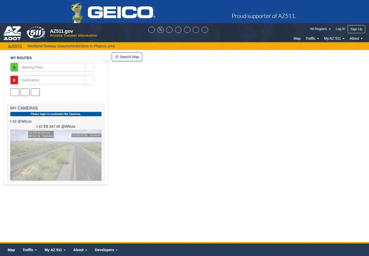 Screenshot of az511.com