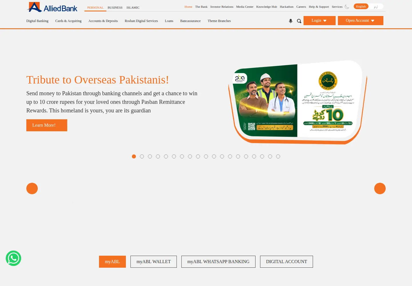 Screenshot of abl.com
