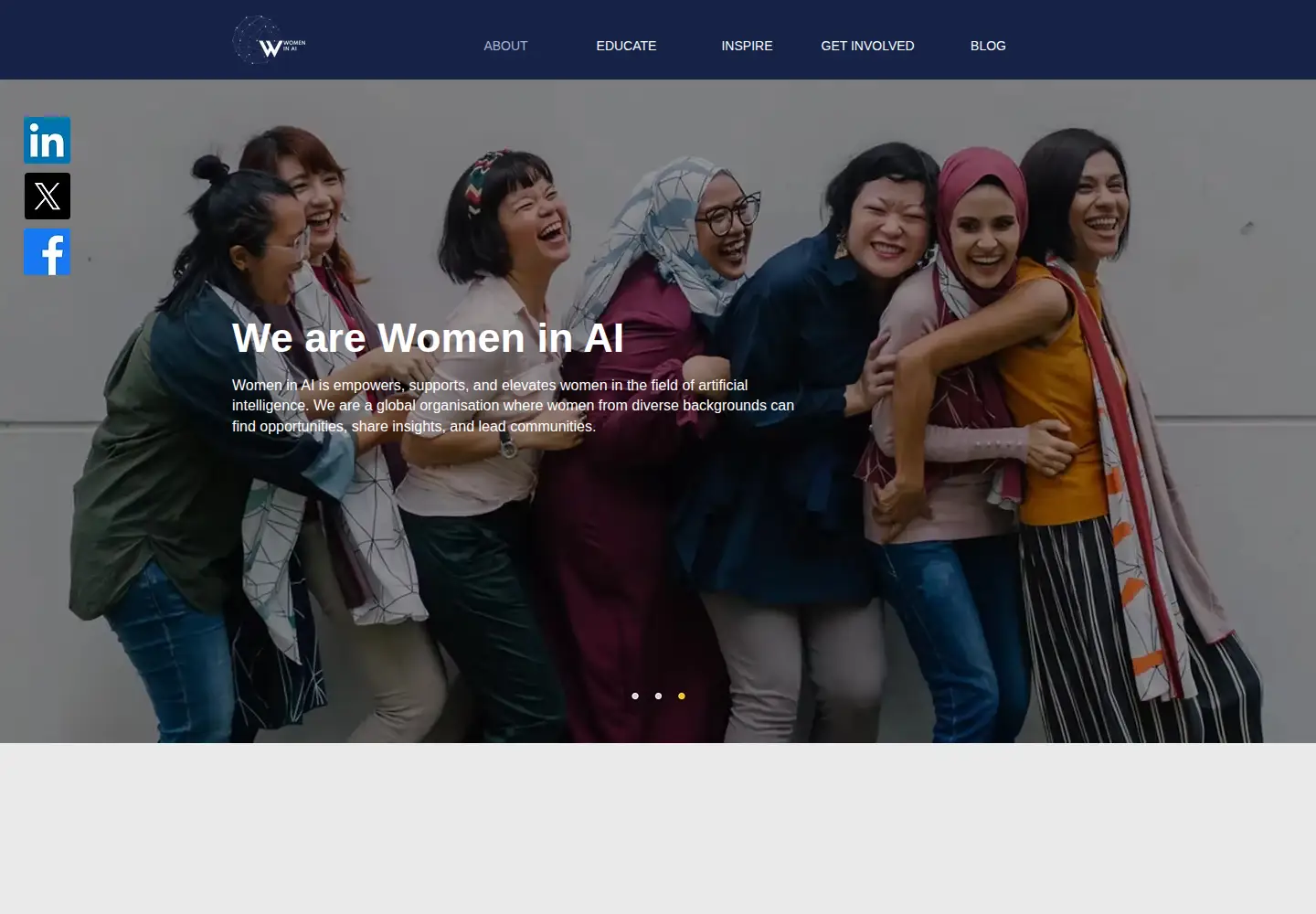 Screenshot of womeninai.co
