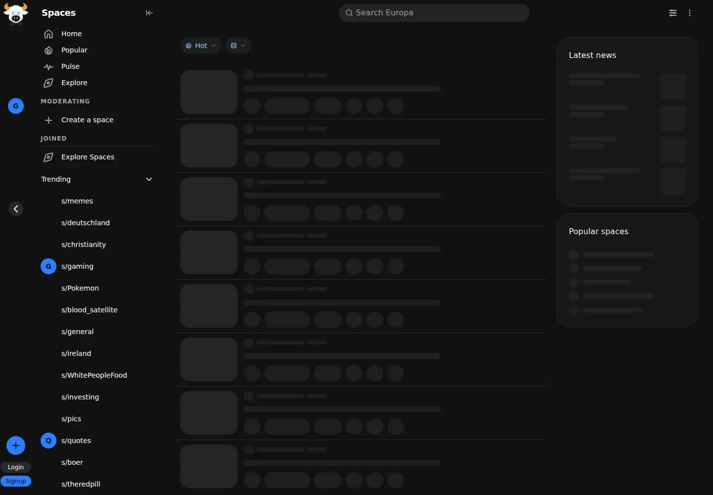 Screenshot of europa.com
