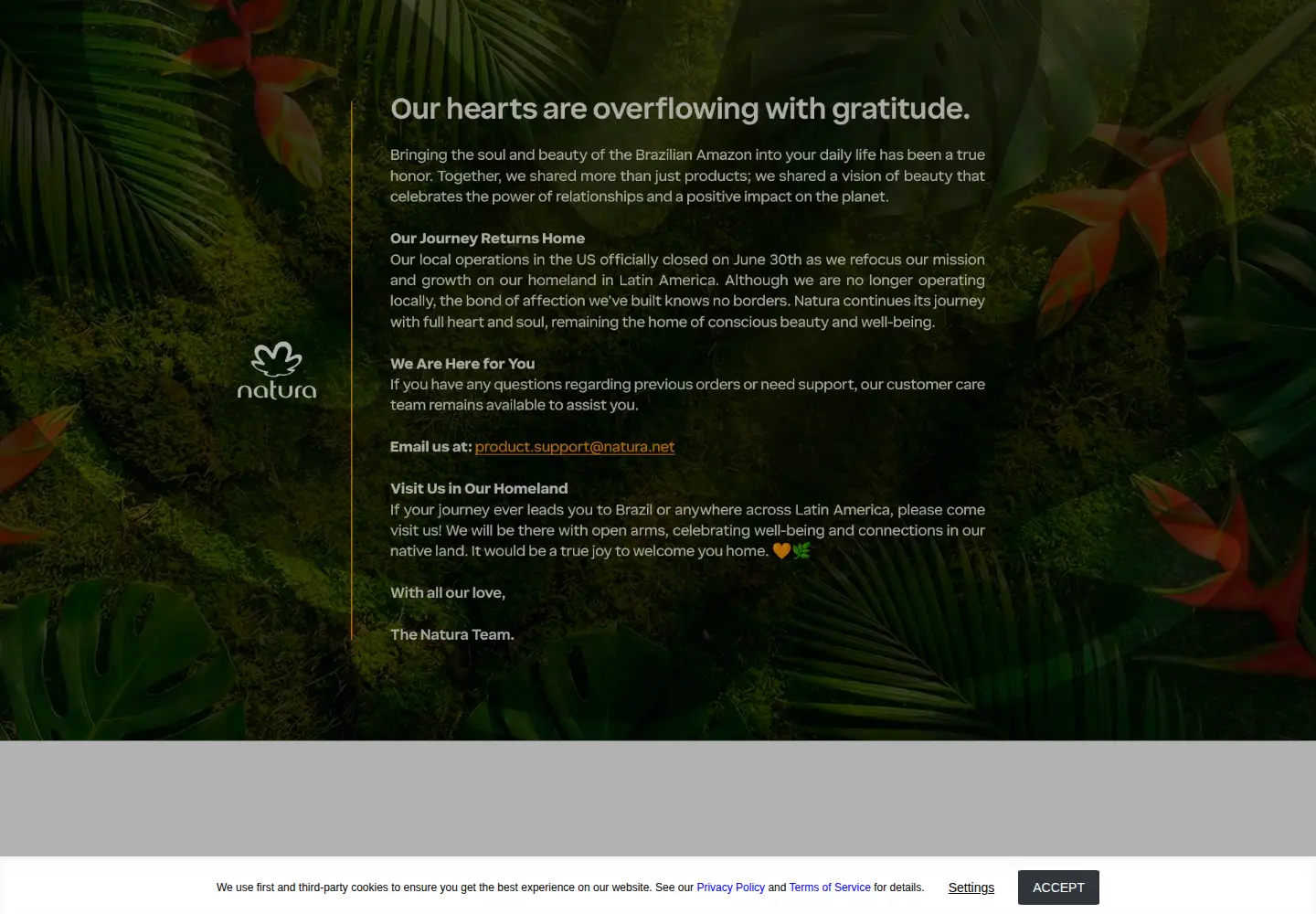 Screenshot of naturabrasil.com