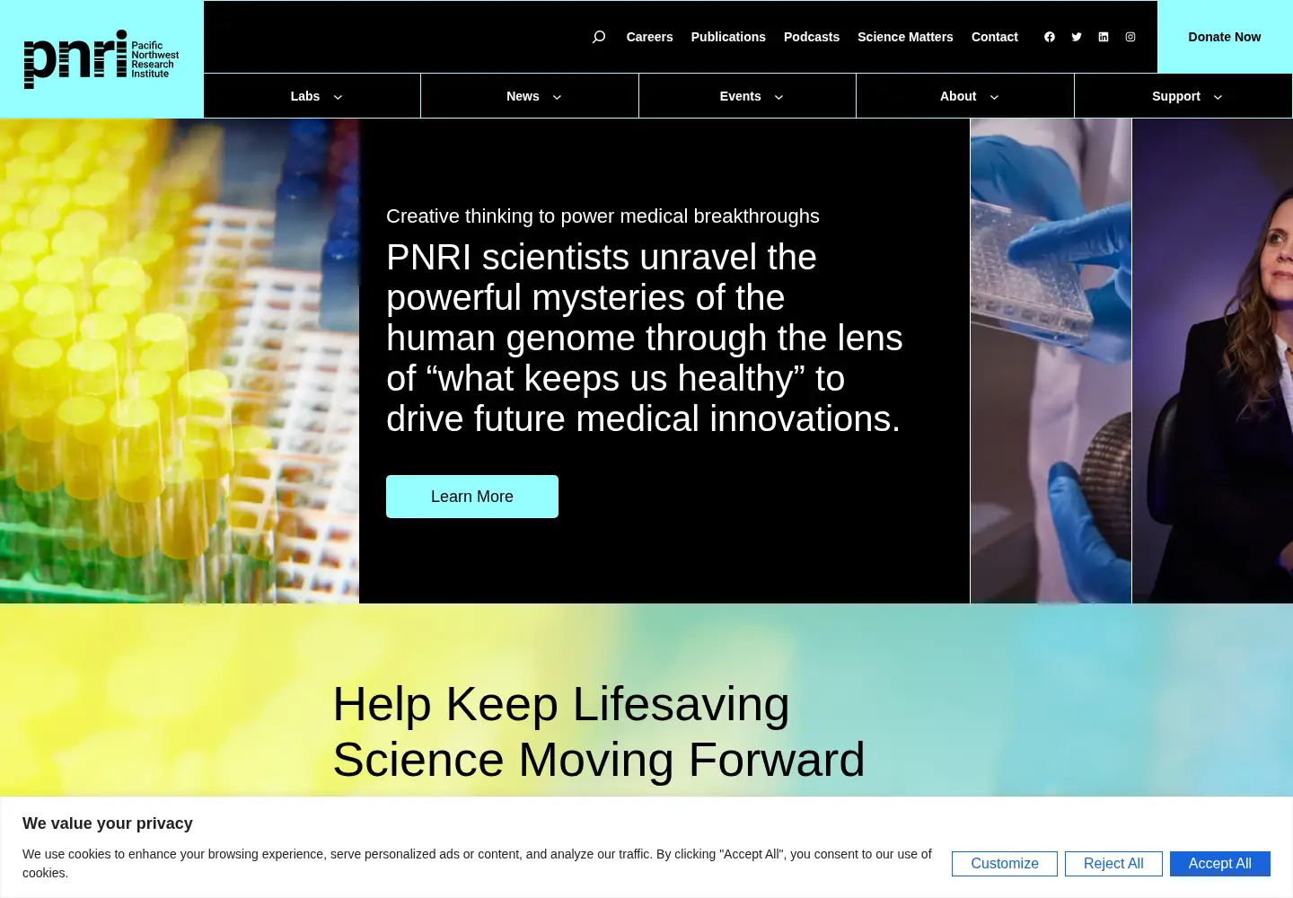 Screenshot of pnri.org