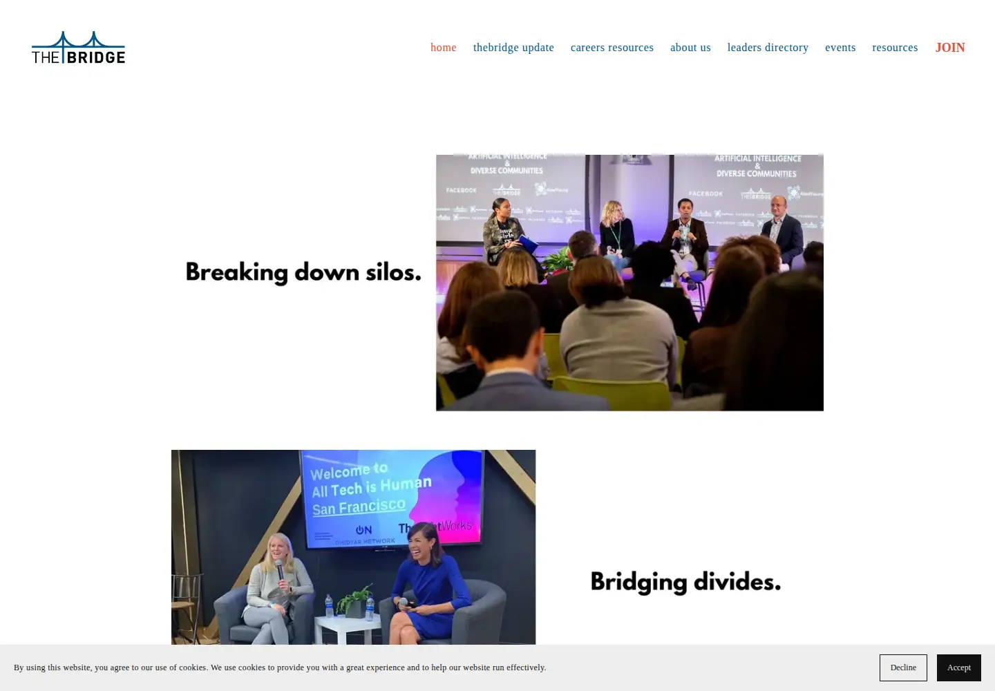 Screenshot of thebridgework.com