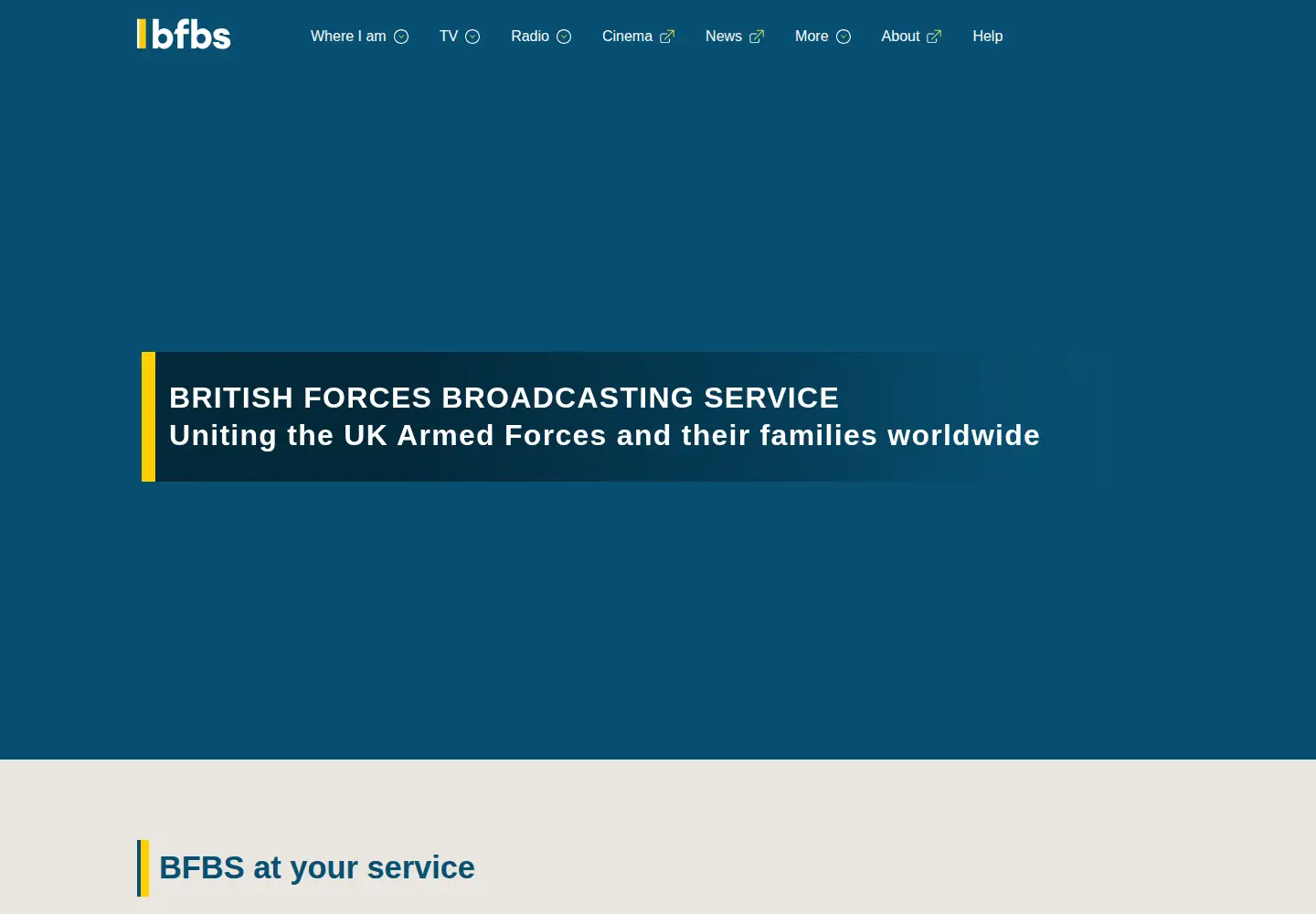 Screenshot of bfbs.com