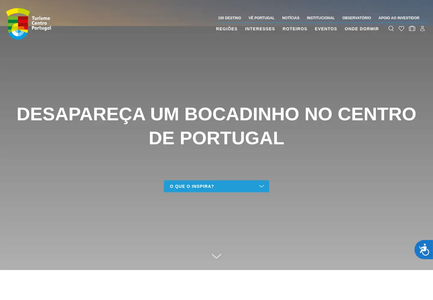 Screenshot of turismodocentro.pt