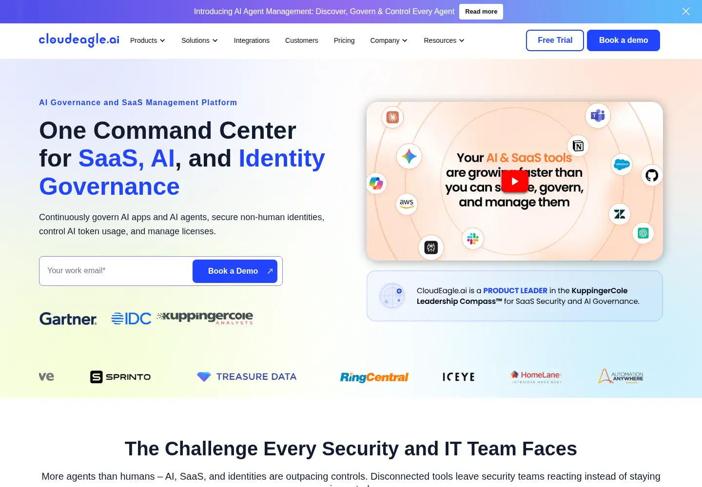 Screenshot of cloudeagle.ai