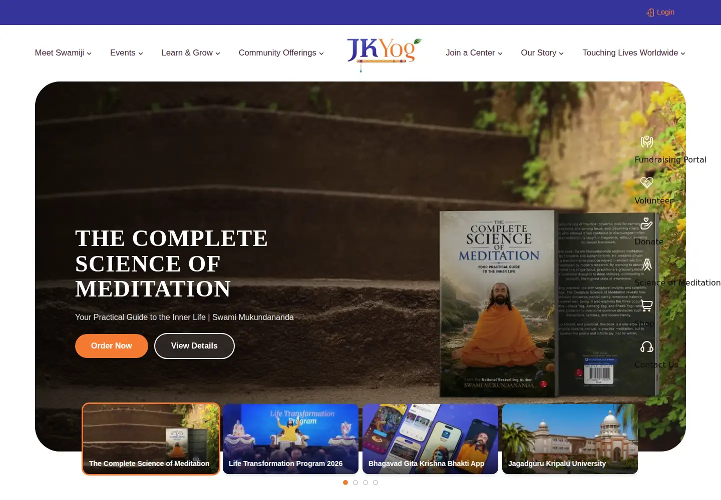 Screenshot of jkyog.org